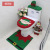 Christmas Toilet Lid Cover Snowman Bathroom Three-Piece Set Toilet Seat Cover Foot Mat Water Tank Cover Tissue Set