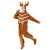 Christmas Elk Costume Adult Cartoon Brown Jumpsuit Performance Costume Plush Three-Piece Walking Doll Suit