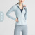 Lulu Quality Yoga Clothes Naked Women Sense Breathable Elastic Running Cardigan Jacket Quick-Drying Outfit Workout Clothes Sportswear