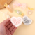 Bow Love Carrot Cloth Sticker Japanese and Korean Style Cute Cartoon Plush Patch Barrettes Hair Ring Headband Decoration