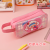 Portable Pencil Case Pencil Bag Stationery Case Large Capacity Pencil Case Stationery Box Pencil Box Cartoon Transparent