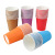 Factory Wholesale Kindergarten Children's DIY Paper Cup Disposable Paper Cup Painting 9 Oz Solid Color Coated Cup 250ml