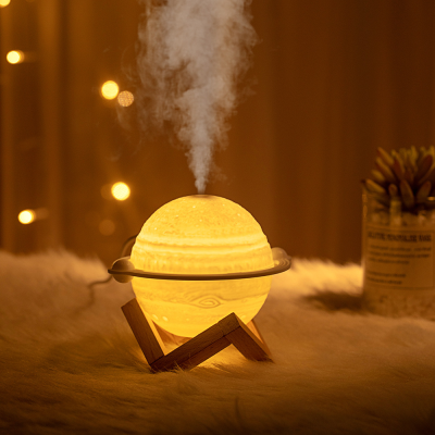 Simple Jupiter Humidifier Bedroom Planet Atmosphere Soft Light Spray Small Night Lamp Air Humidifier Cross-Border