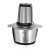 2L Stainless Steel Meat Grinder Household Meat Slicer Cooking Machine Electric Mixer Gift Cross-Border Hair Printing