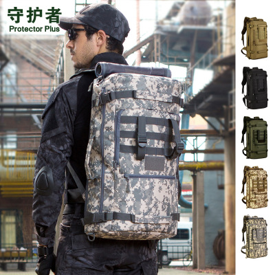 S430-50 L Portable Crossbody Backpack Three-Purpose Backpack Crossbody Large Men's Bag Outdoor Tactics Travel Backpack