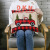 Christmas Decoration with Red and Black Plaid Car Christmas Tree Pillow Cover without Pillow Core Pillow Cover