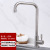 Factory Wholesale Stainless Steel Vegetable Washing Basin Faucet Single Cold Brass Angle Valve 4 Overflow Channel Faucet Brushed