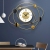 Clock wall clock living room creative modern and simple home clock Nordic light luxury wall hanging personality 