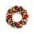 Cross-Border New Christmas Decorations 45cm Painted Christmas Ball Garland Hotel Mall Gate Wall Hanging Ornaments