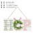 Cross-Border Amazon New Rabbit Wooden Artificial Flower Garland Listing Easter Decorations Pendant ·