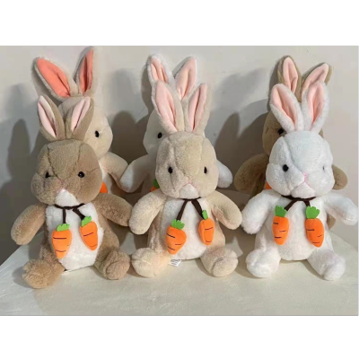 25cm Radish Rabbit Plush Toy Happy Sister Factory Direct Sales