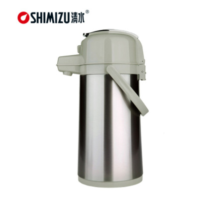 Shimizu/Clear Water Air Pressure Type Thermos Glass Liner Household Thermos Bottle Stainless Steel Thermos 3172