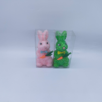 Easter Emulational Rabbit, Standing Rabbit, Carrot, Holiday Decoration, Car Ornaments, Toys