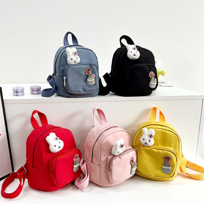 Foreign Trade Korean Style Children's Backpack 2022 New Boys and Girls Kindergarten Backpack Lightweight Snack Backpack Stall