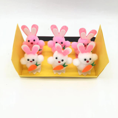 Factory Direct Sales Easter Simulation Small Velvet Rabbit, Carrot, Children Play House Toys, Holiday Props