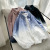 2021 Autumn New Men's Long-Sleeved Shirt Loose Korean Style Trendy Teen Gradient Color Tie-Dyed Casual Shirt