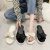 Women's Summer Outdoor Slippers 2022 New Korean Style Fairy Style Bow Wedge Thick Bottom Color Matching Open Toe Beach Sandals
