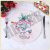 Christmas Series Charger Plate Tabletop Decoration Christmas stocking Patterned Dinner Chargers Decorative Plates for Home Kitchen Party Wedding Events
