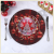 Classic Christmas Pattern Charger Plates Tabletop Plate Reusable Charger and Service Plate for Wedding Party Event Decorations