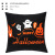 Amazon New Halloween Decorations Living Room Sofa Party Pillow Imitation Hemp Ghost Wizard Pillow Cover