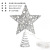 Cross-Border New Christmas Decorations Silver Wrought Iron LED Luminous Book Top Star XINGX Christmas Tree Decorations