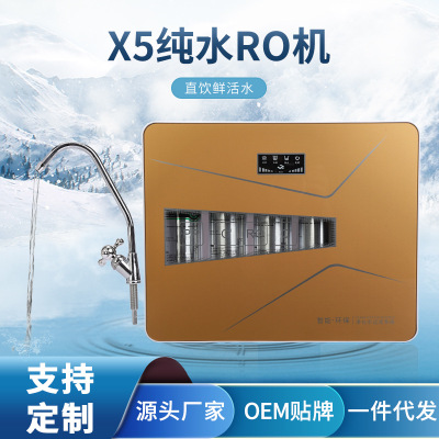 Hot Water Purifier Household Water Purifier RO Reverse Osmosis Pure Water Four-Level Direct Drink Water Purifier Sales Source Manufacturer