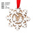 Amazon Cross-Border New Christmas Decorations Double Layer White Hollow-out Christmas Pendant Christmas Tree Pendant