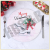 Christmas Series Charger Plate Tabletop Decoration Christmas stocking Patterned Dinner Chargers Decorative Plates for Home Kitchen Party Wedding Events