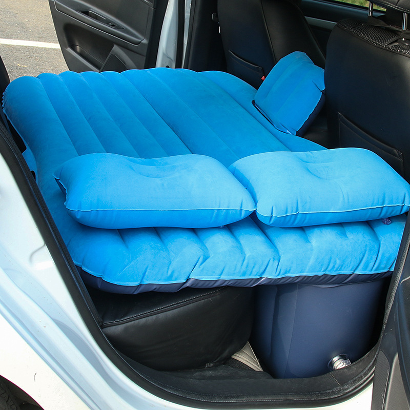 vehicle-mounted inflatable bed flocking car suv rear air cushion bed rear seat travel bed car sleeping bed sleeping mat