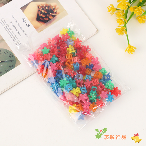 star same hairpin candy color small flower five-pointed star cartoon hairpin internet celebrity grab clip small clip headdress