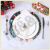 Christmas Theme Plate Decoration Props Dinner Plate Party Tableware Party Dinner Plate