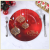 Classic Christmas Pattern Charger Plates Tabletop Plate Reusable Charger and Service Plate for Wedding Party Event Decorations