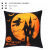 Amazon New Halloween Decorations Living Room Sofa Party Pillow Imitation Hemp Ghost Wizard Pillow Cover