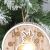 Cross-Border Christmas Decorations Wooden Hollow Led Luminous Light Board Pendant Christmas Tree Pendant