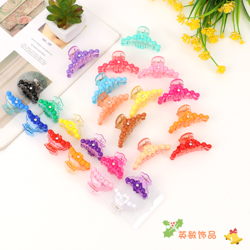 Japanese Style Faux Pearl Hair Clip Simple Flowers Joker Hairclip Grip Back Head Mori Style Updo Ponytail Clip Headdress