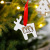 Amazon Cross-Border New Christmas Decorations Double Layer White Hollow-out Christmas Pendant Christmas Tree Pendant