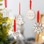 Amazon Cross-Border New Christmas Decorations Double Layer White Hollow-out Christmas Pendant Christmas Tree Pendant