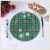 Classic Christmas Pattern Decorative Plates Round Plates Reusable Charger and Service Plate for Wedding Party Event Decorations