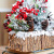 Foreign Trade Ins Style Christmas Decorations Christmas Decoration Creative Log Sticky Snow Candlestick Furniture Decorations