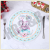 Easter Rabbit Patterned Charger Plate Dinner Chargers Decorative Plates for Home Kitchen Easter Party Wedding