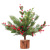 Amazon Cross-Border New PE Chinese Hawthorn Pine Cone Mini Christmas Tree Christmas Decorations Desktop Ornaments