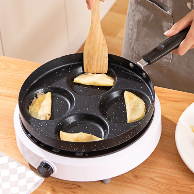 Wholesale Convenient Omelet Tool Induction Cooker Universal Medical Stone Four-Hole Egg Frying Pan Non-Stick Flat Breakfast Fried Plate