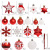 Cross-Border Amazon New Christmas Decorations 6cm/24 Painted Christmas Ball Set Christmas Tree Pendants