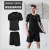 Fitness Suit Men's 2022 Summer Gym Running Sports Suit Summer Quick Drying Clothes Breathable Two-Piece Suit