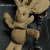 Houndstooth Wish Rabbit Doll Preserved Fresh Flower Bouquet Corduroy Rabbit Gift Box Accessories Doll Pendant Plush Pendant