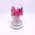 Preserved Fresh Babysbreath Rose Glass Cover Bouquet LED Light