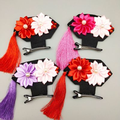 Children's Gege Hair Clip Headdress Girls' Tang Costumes New Year Han Chinese Clothing Accessories Tassel Hair Accessories Gege Princess Hebarrettes