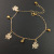 Japanese and Korean Style Anklet Exquisite Grass Three Bell Anklet AliExpress Best Selling Foot Ornaments