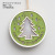 Cross-Border Christmas Decorations Painted Light round Hollow Light Plate Pendant Christmas Tree Pendant