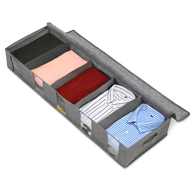 Non-Woven Bed Bottom Storage Box Household Bed Bottom Clothes Organizer Storage Box Amazon Dustproof Separated Buggy Bag